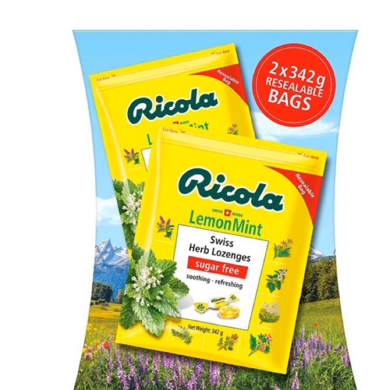 🌈Bonjour Star小商店 [現貨] Costco好市多代購分購  Ricola 利口樂檸檬香草潤喉糖