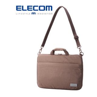 【日本ELECOM】OT兩用電腦包14吋 拿鐵咖 筆電收納_手提 側背皆可