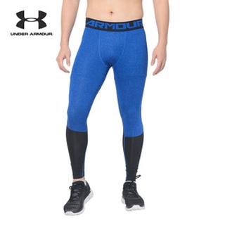 UA UNDER ARMOUR 男緊身長褲 運動 壓力褲 束褲 緊身褲 自行車 健身 重訓 打球 慢跑 爬山 藍色