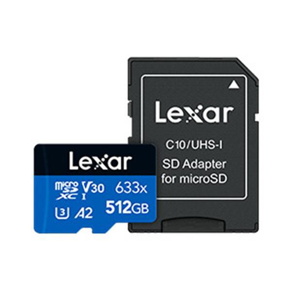 【蝦皮直營】Lexar 雷克沙 633x microSDXC UHS-I A2 U3 512G記憶卡