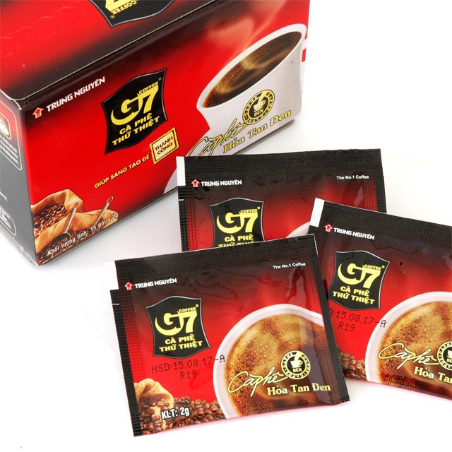 《番薯先生》越南 G7 純咖啡 15入 黑咖啡 三合一咖啡 即溶咖啡 咖啡包 咖啡粉 盒裝