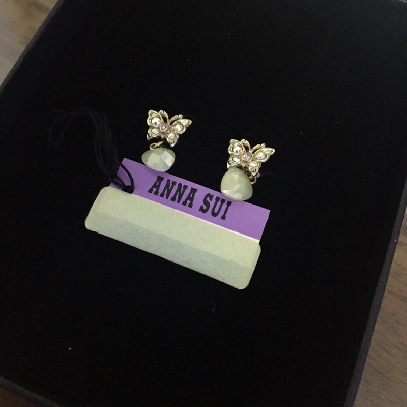 全新 ANNA SUI 耳環 蝴蝶 愛心 沒在用 出清 出售