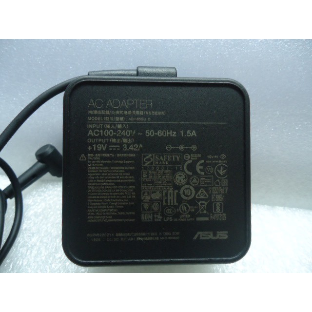 華碩 原廠變壓器 型號:ADP-65GD 規格:19V 3.42A BU400V PU451JF U500V