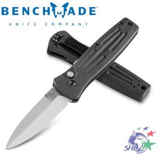 Benchmade Mini Stimulus 黑鋁柄白刃折刀 / 154cm鋼 / 3551【詮國】