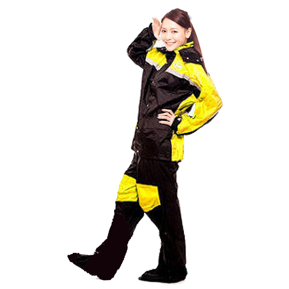 ARAI K8 黃色 /雨鞋/套專利雨衣/二件式雨衣/MIT台灣製造/雨衣/隱藏式雨鞋套【 歐樂免運】