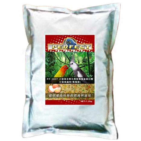 波飛鸚鵡飼料《PF-007小型鳥熟化無穀營養繁殖蛋黃日糧-2台斤/1.2kg》添加蛋黃-適合小型鳥〔李小貓之家〕