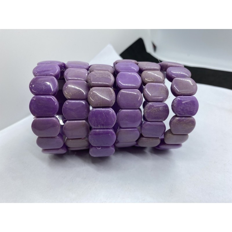 D2481天然礦石/美國紫雲母 手排 天然顏色 尺寸約：寬16mm 重量約41-42g