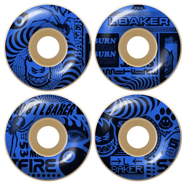 Spitfire F4 Classic L.Baker 53mm 99a 輪子/滑板《Jimi Skate Shop》