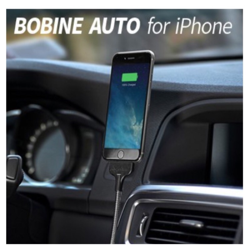 APPLE IPHONE 國外進口品牌 BOBINE 包含車架 直立式進口傳輸線手機架 適用 IPHONE5 以上機種
