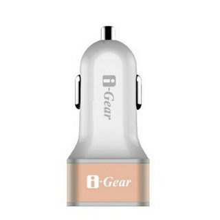 i-Gear 4.8A大電流雙USB 車用充電器( 白 ) - ICC-48A(W)