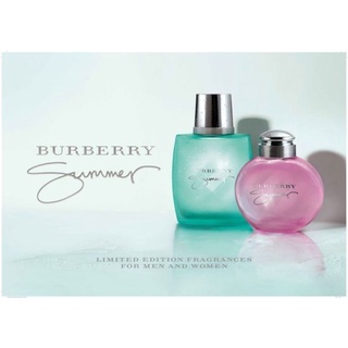 【香水】BURBERRY SUMMER 豔陽男性淡香水100ML 全新公司貨