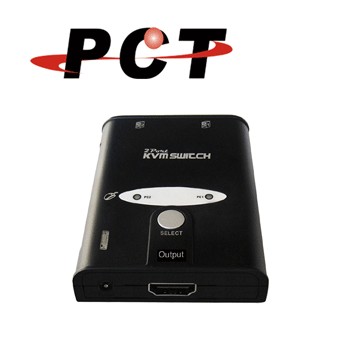 【PCT】2埠 輕巧型 HDMI 多電腦切換器(MUH2125E)