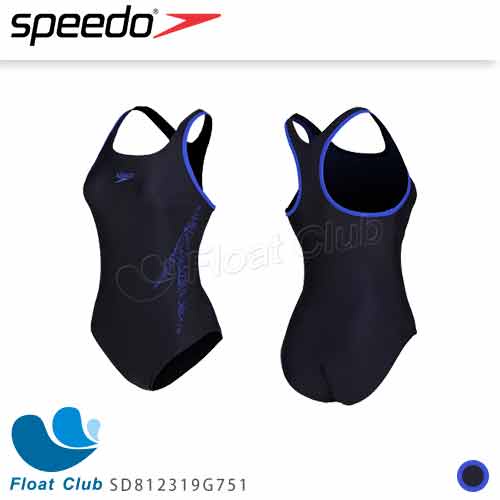 【SPEEDO】女 運動連身泳裝Hyperboom 海軍藍 運動用泳裝 SD812319G751