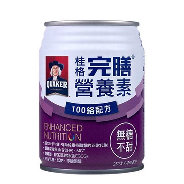 桂格 完膳營養素-100鉻/無糖不甜 250mlx24罐/箱