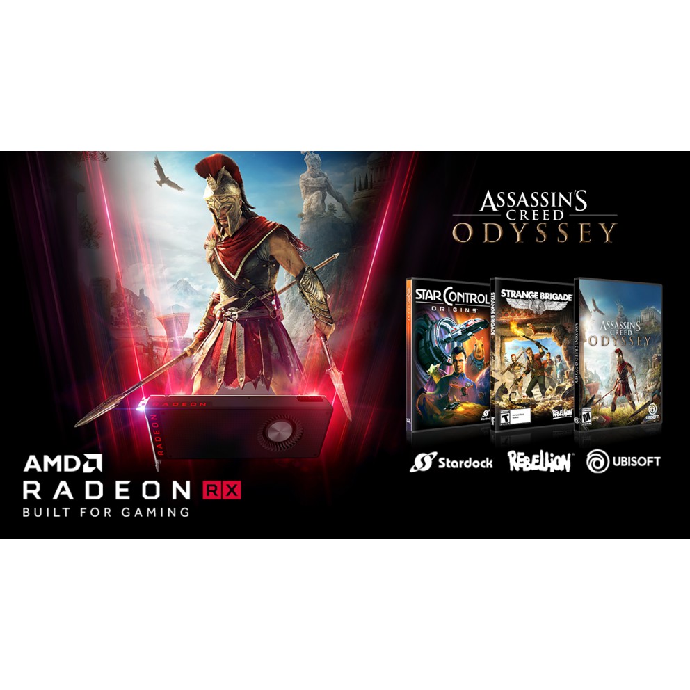 AMD遊戲大禮包   《刺客教條 : 奧德賽》、《激戰M星雲：起源》、《異國探險隊》