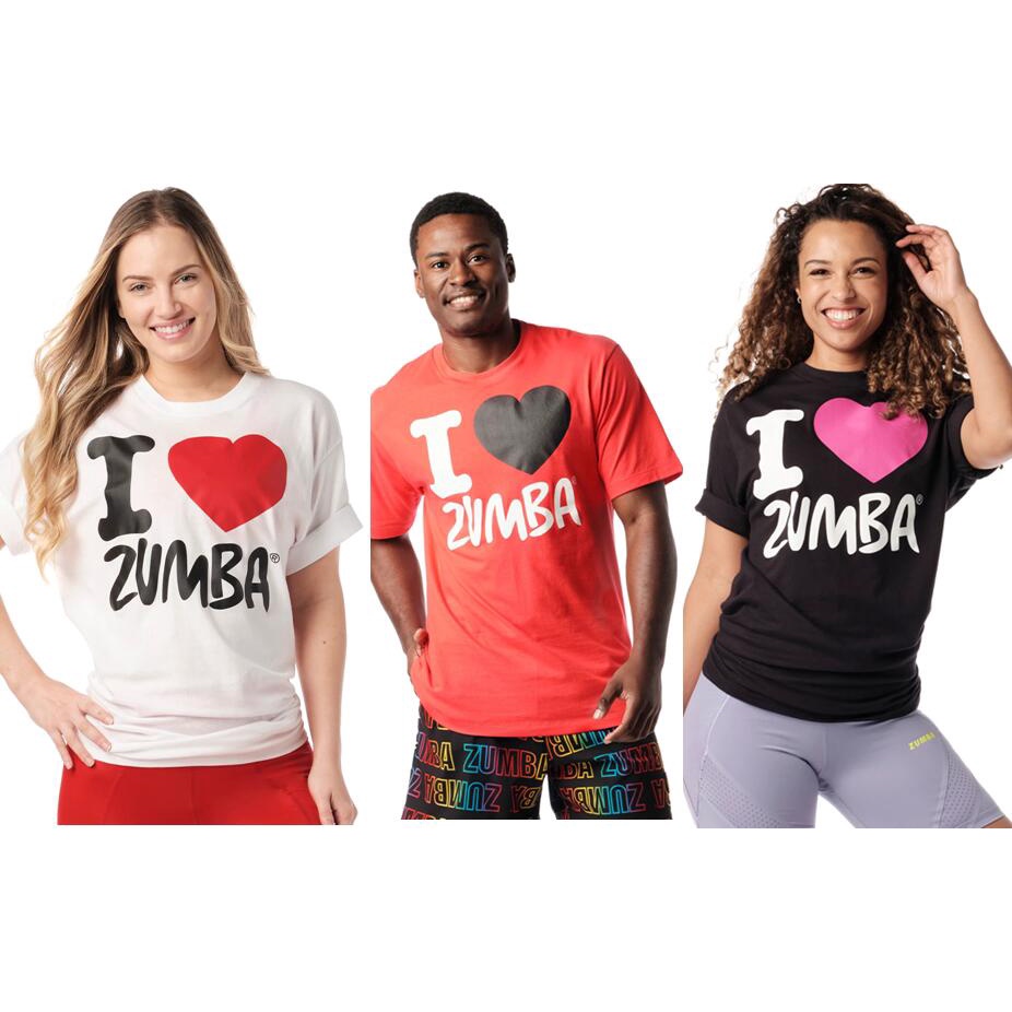 新款 zumba 女裝衣服 ZW 穿著彩色 T 卹舞 zumba love fresh vibes tee Z3T0 0