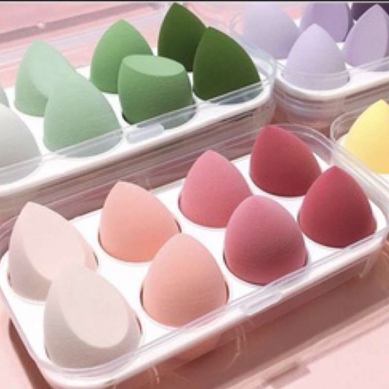 雞蛋盒水滴型美妝蛋(8入套組)