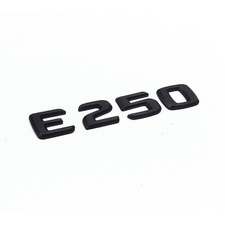 圓夢工廠 Benz 賓士 2016 on W213 C238 A238 E250 超質感改裝消光黑後車箱字貼 同原廠字標