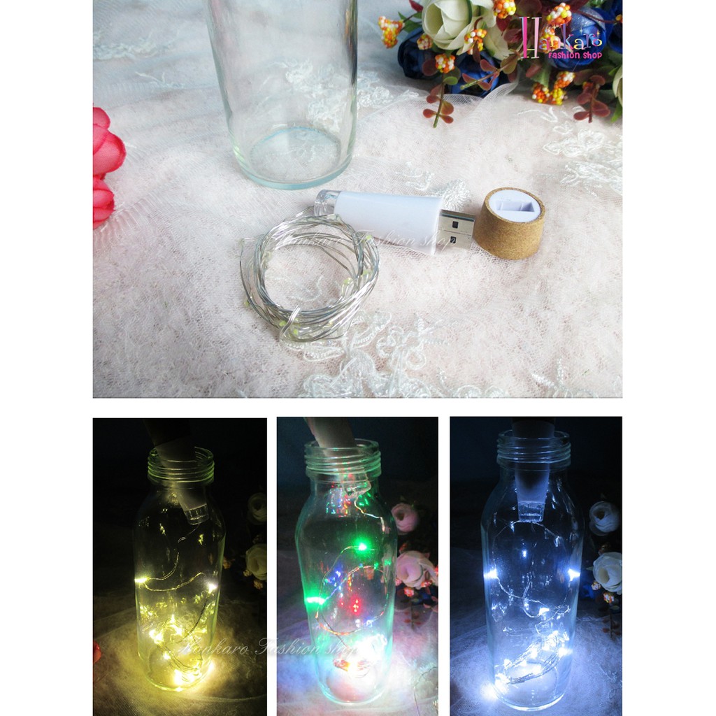 ☆[Hankaro]☆ 浪漫LED燈光效果酒瓶塞燈串氣氛燈  (批發另洽)