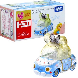 ★【TOMICA】多美小汽車 迪士尼夢幻 JW首飾珠寶小汽車 粉鑽蝴蝶結小車 愛麗絲_DS59516