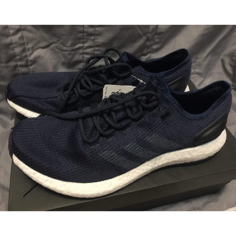 全新 adidas pureboost clima 深藍慢跑鞋 US11