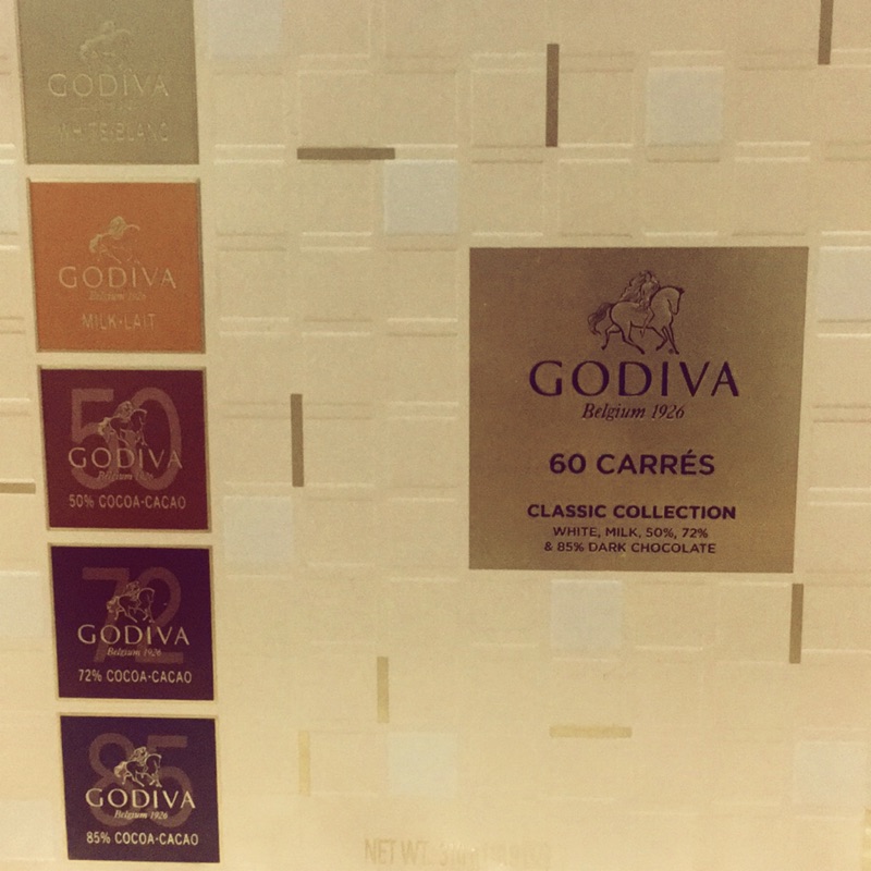 GODIVA 片裝黑巧克力禮盒 (60片）