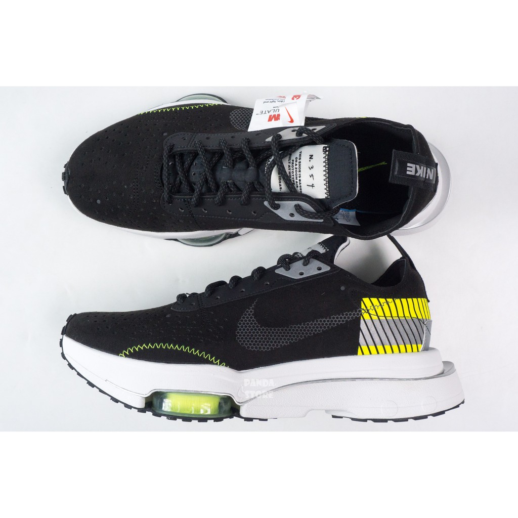 胖達）NIKE AIR ZOOM TYPE N. 354 反光 氣墊 麂皮 運動鞋 DB5459-001 黑黃 男鞋