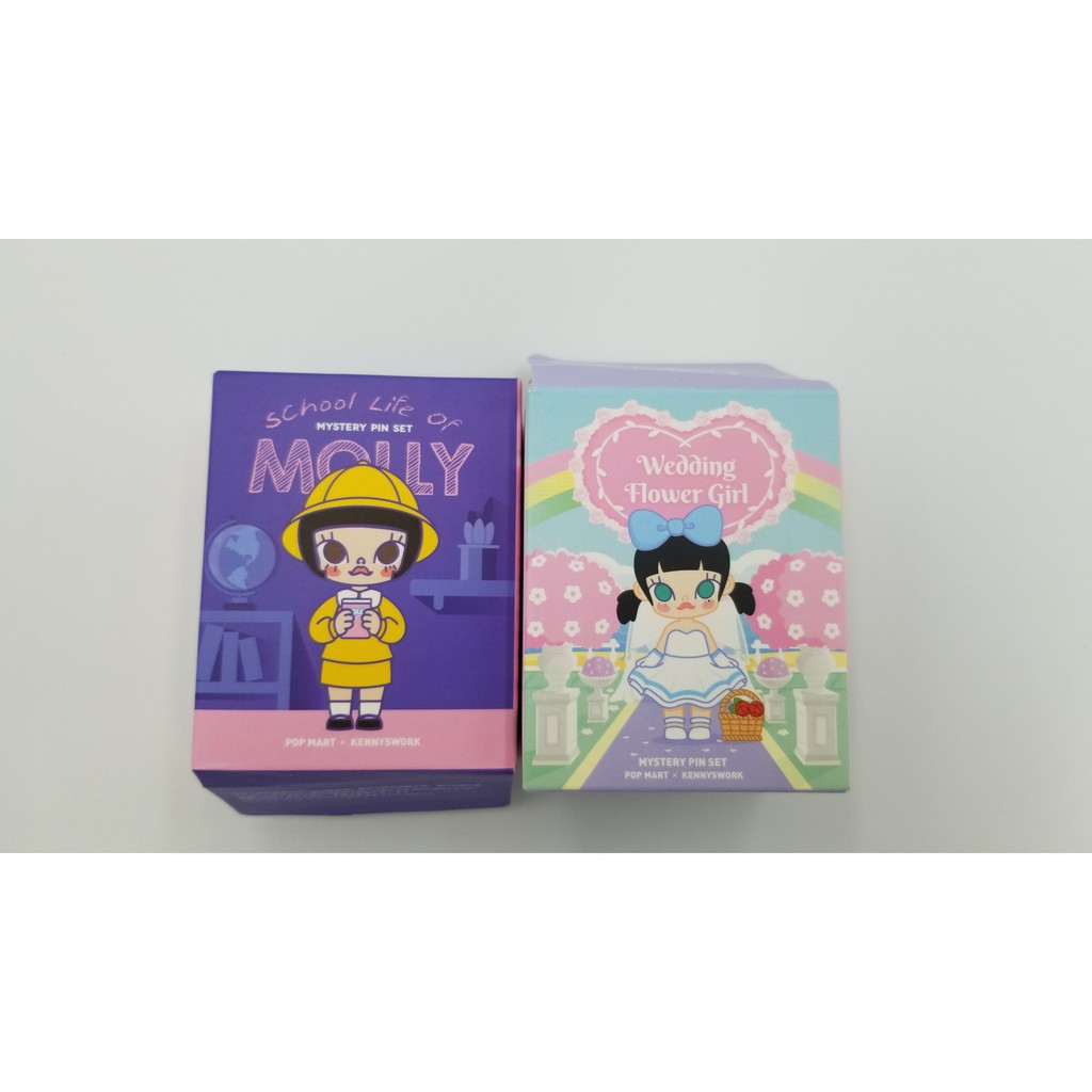 Jaleny728【POPMART 泡泡瑪特】Molly婚禮花童 校園系列徽章 單賣 Princess August等