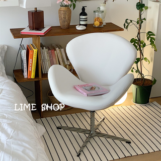 『LIME』丹麥設計 Swan Chair 天鵝椅 設計師休閒椅 升降旋轉辦公椅 餐椅 梳妝椅 靠背椅 懶人沙發椅