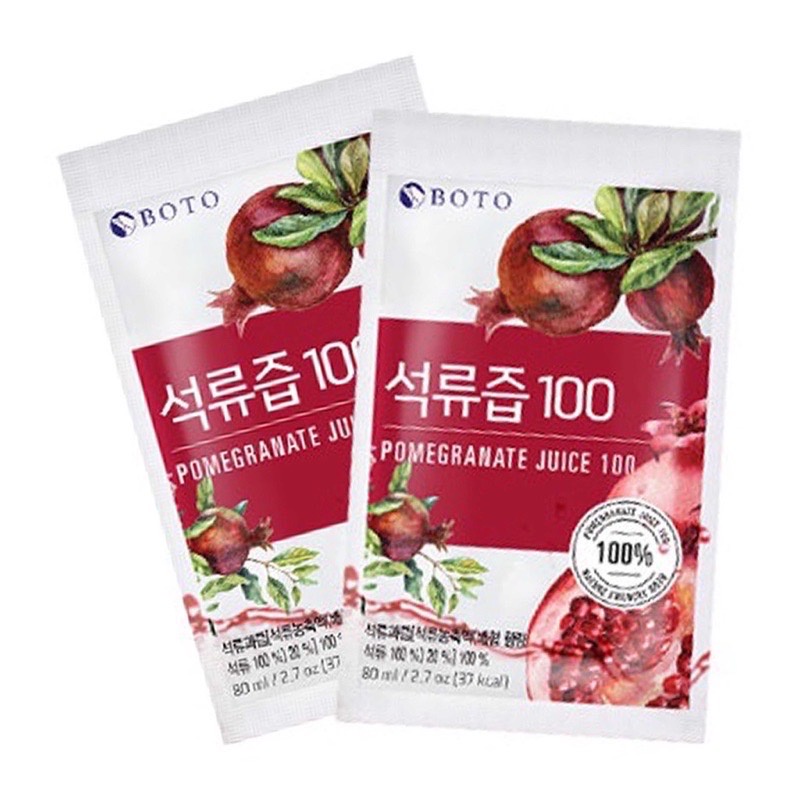現貨【InnerWork】 韓國 BOTO 紅石榴汁 石榴汁 80ml 果汁 石榴液 紅石榴 紅石榴果汁