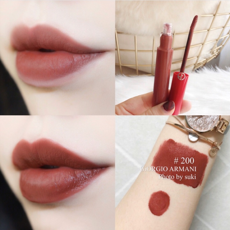 現貨 Ga 美國 Giorgio Armani紅管 200號唇膏 唇露 口紅 蝦皮購物