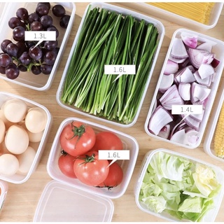 [現貨日本製保鮮盒] 收納 蔬果盒 透明款 冰箱收納 純白