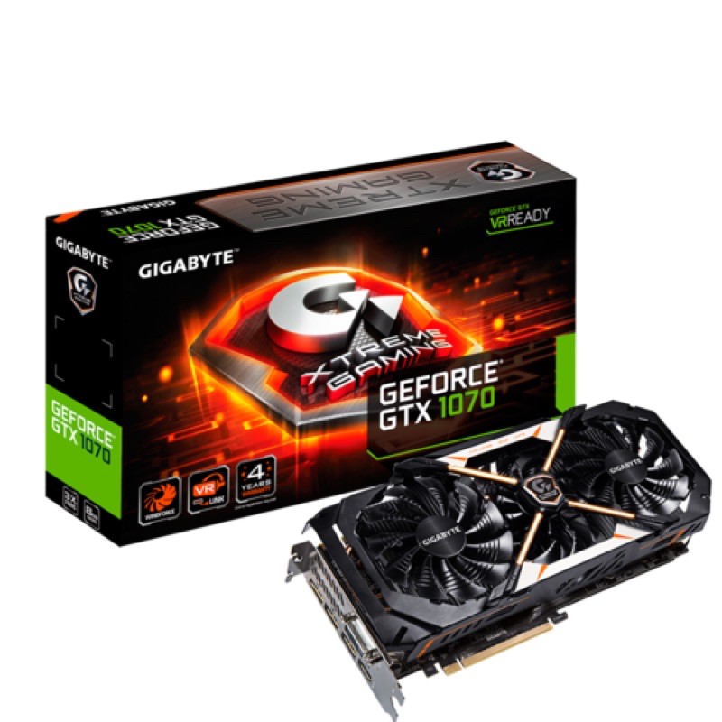 ::狀況極佳:: GIGABYTE GeForce® GTX 1070 Xtreme Gaming 8G