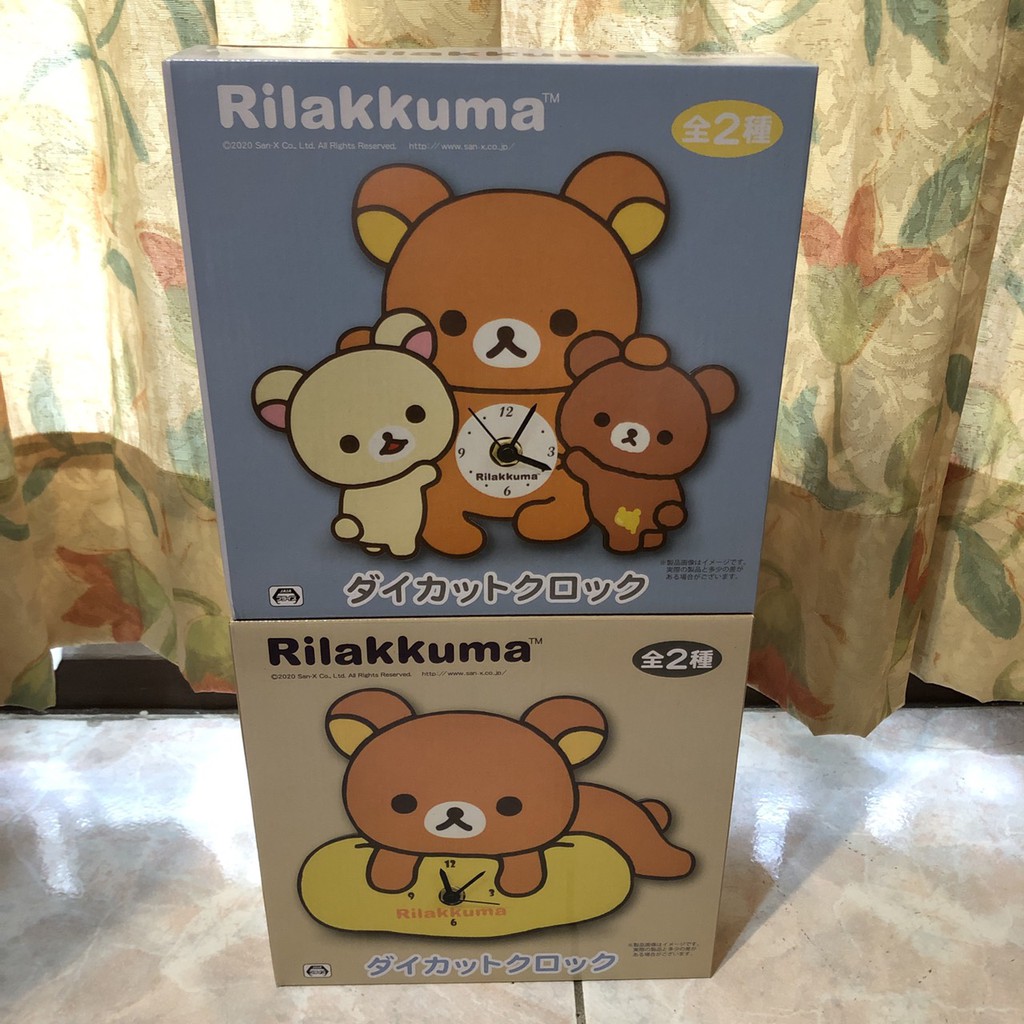 日版 拉拉熊 懶懶熊 Rilakkuma 造型 時鐘 合照款 趴趴款 日本 正版 景品 toreba