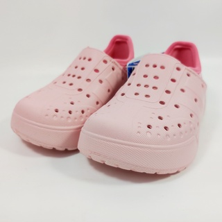LOTTO 女童 SALINA輕量洞洞鞋 台灣製LT2AKS6893 粉紅白