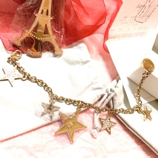 全新Agnesb 🌟水鑽手鍊星星吊墜手鍊可掛包包，法國巴黎限量版巴黎鐵塔吊飾