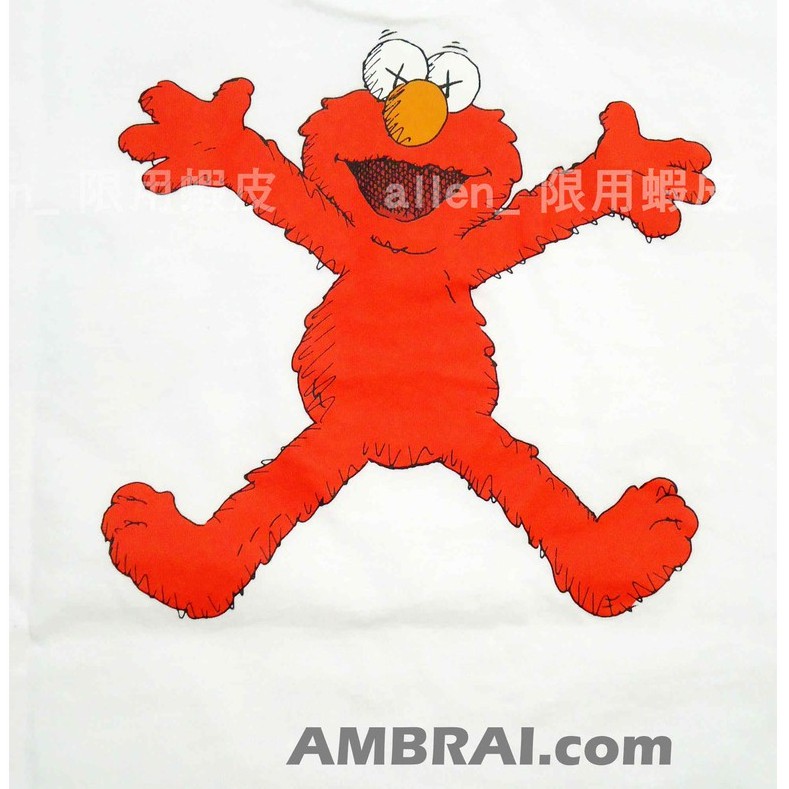 【AMBRAI.com】球王著用 UNIQLO x KAWS X 芝麻街 聯名 ELMO 公仔 Tee UT 短T T恤