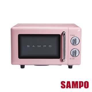 【聲寶SAMPO】20L美型機械式平臺微波爐 RE-C020PR 簡約質感 平臺式 解凍 大火力 免運