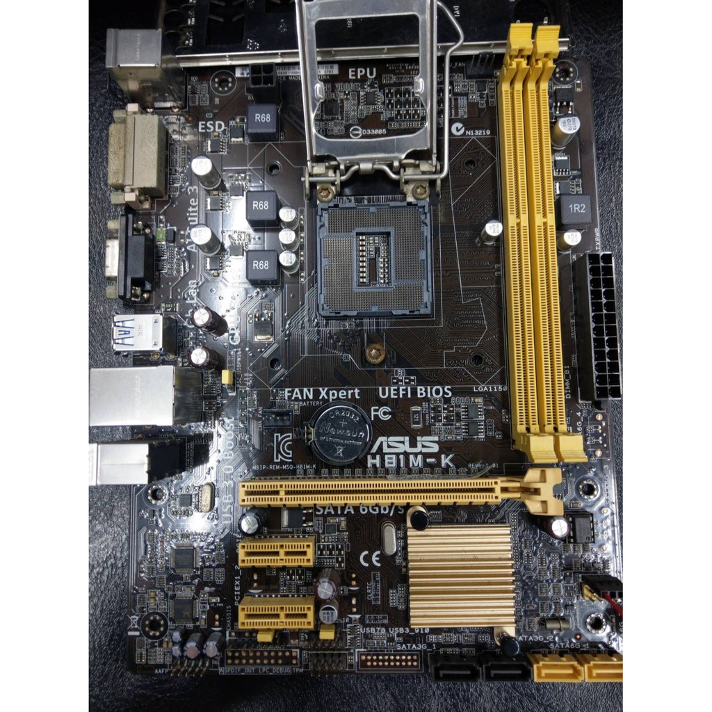 華碩 H81M-K (M-ATX) 二手良品1150腳位,附擋板