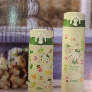 膳魔師THERMOS 不銹鋼保溫杯JNF-350KT/500KT-GR Hello Kitty 綠意盎然篇 超取