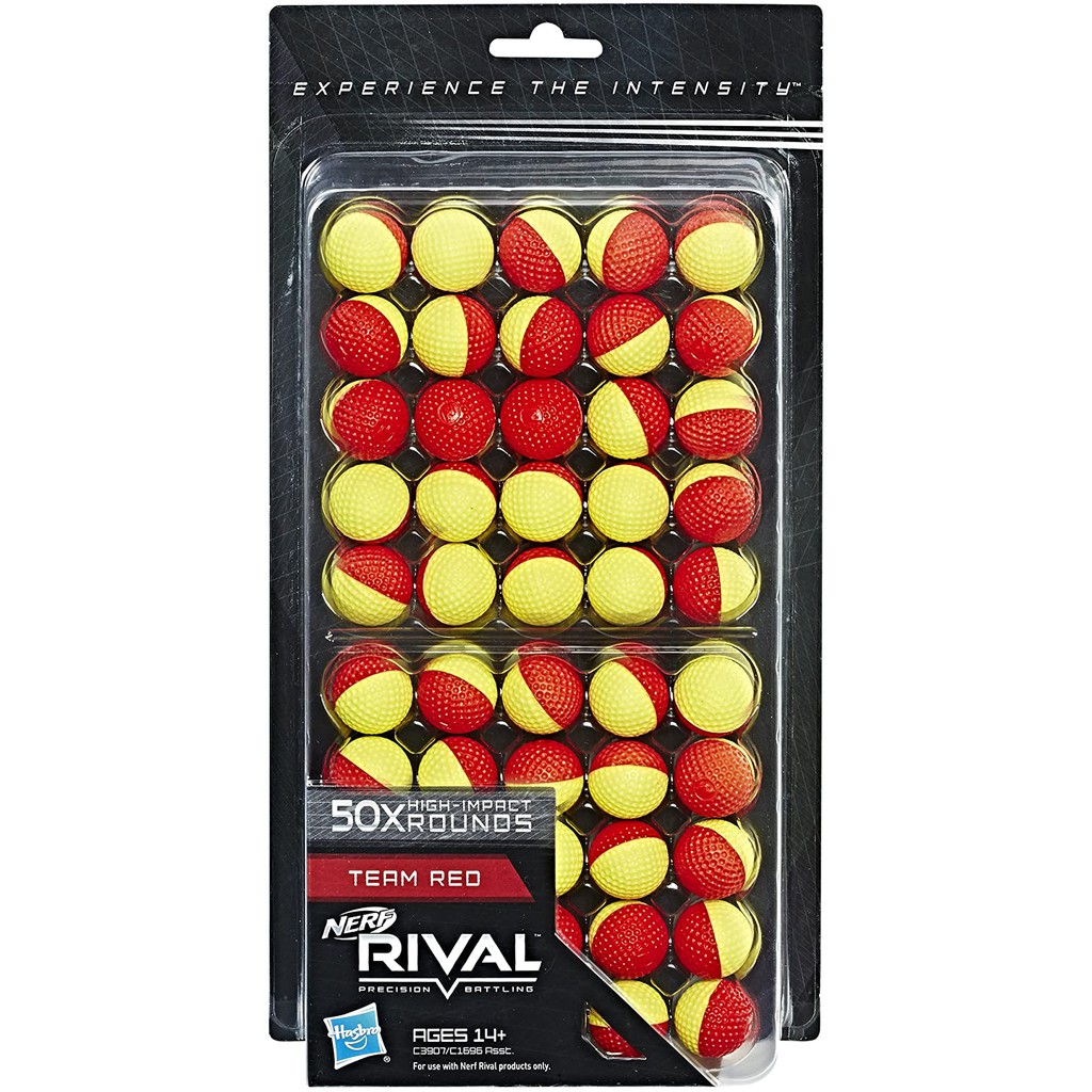 全新 美版 NERF Rival 球彈 補充組 50入 黃色 紅色 補充包