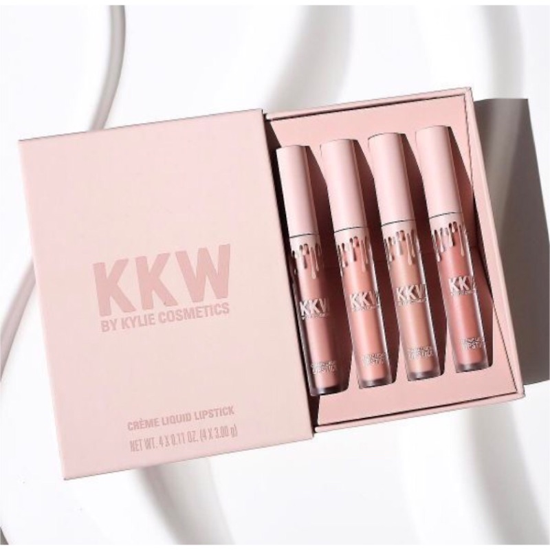 Kylie KKW Creme Liquid Lipstick + tarte mini highlighter