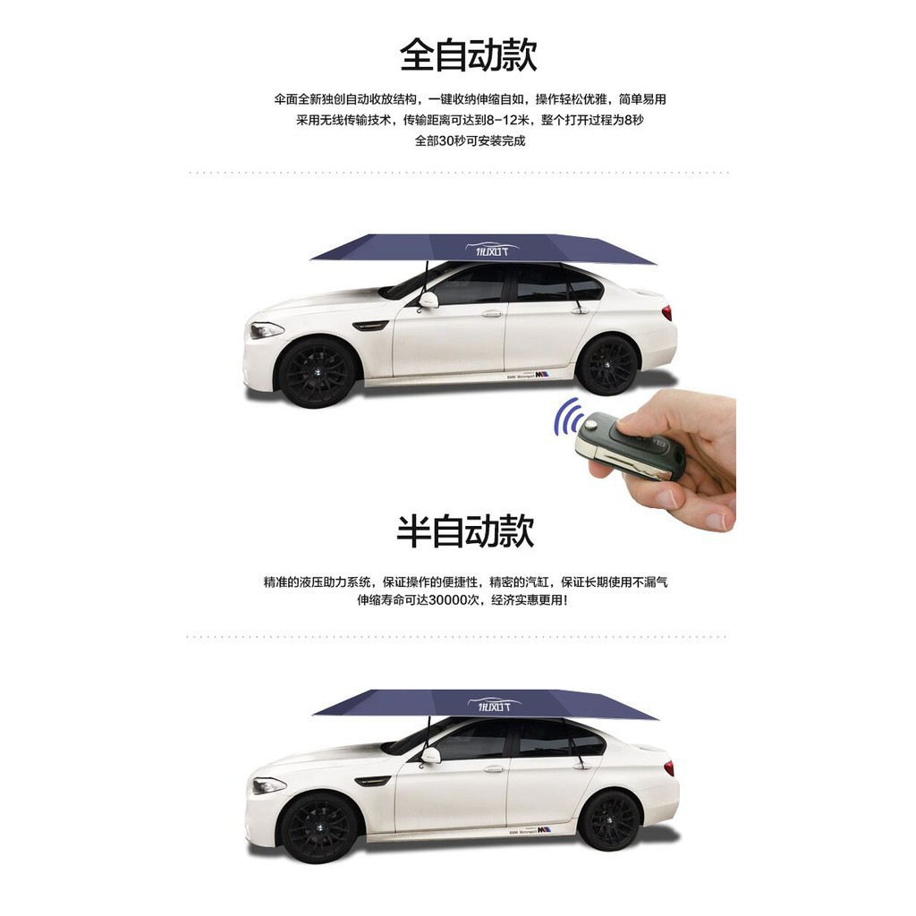 棉花 移動車篷汽車遮陽傘擋板棚全自動車衣車罩防曬傘智慧遙控防雨車套 蝦皮購物