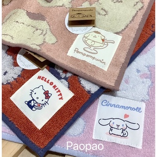 日本2022 Sanrio Hello Kitty 凱蒂貓 布丁狗 大耳狗 喜拿狗 小方巾 迷你方巾 方巾 手帕 毛巾
