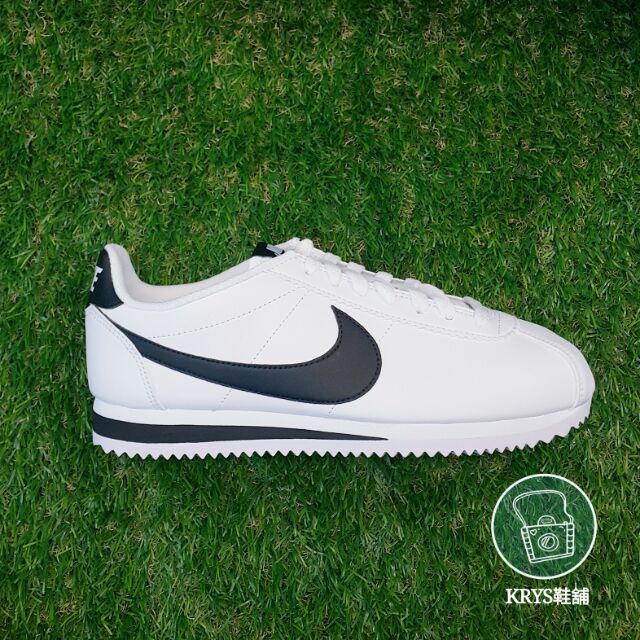 Nike Cortez 皮革阿甘鞋-白黑