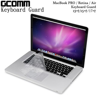 GCOMM Apple MacBook Pro/Retina/Air 13吋/15吋 通用鍵盤保護膜 透明
