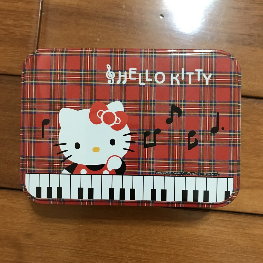 Hello Kitty 鐵盒 Sanrio 三麗鷗 凱蒂貓  鋼琴 音樂