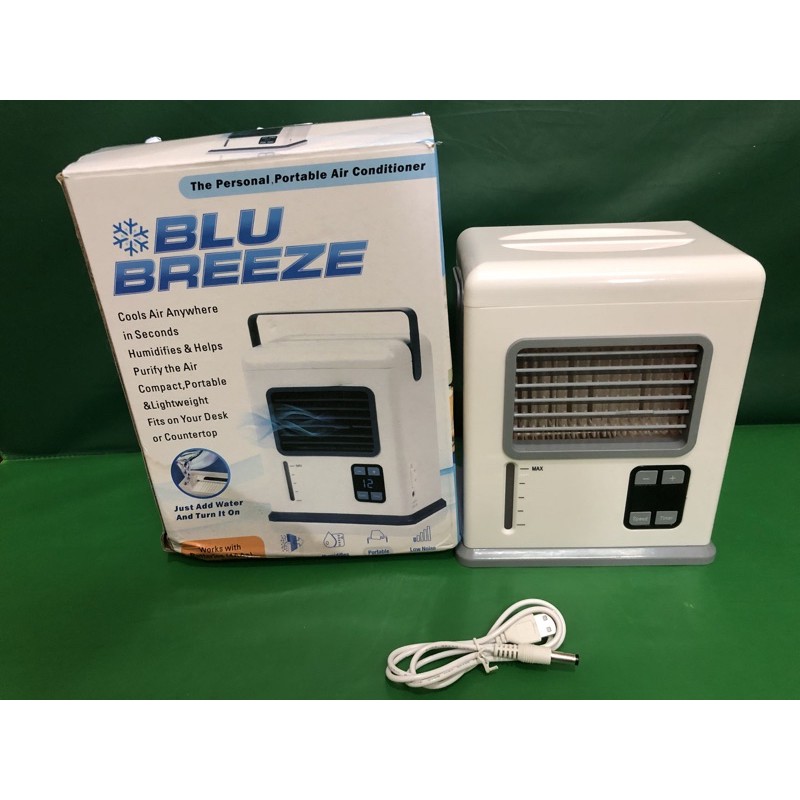 BLU BREEZE 提式桌上型 冷風扇 可插usb 可裝電池
