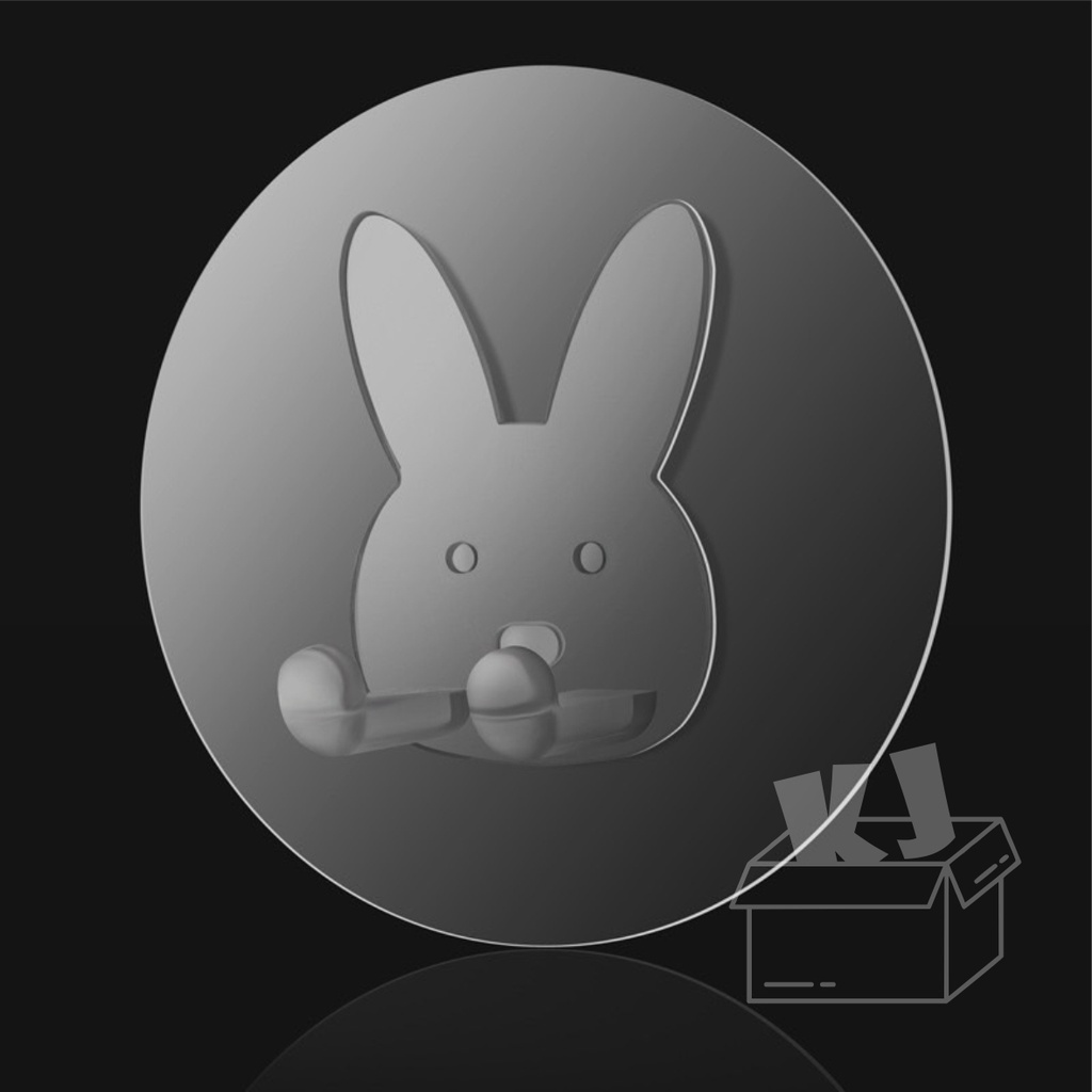 ⚡台灣現貨⚡兔兔創意掛勾 免打孔 插頭掛鉤 電源固定器 收納掛鉤 廚房掛勾 可愛多功能大黏鉤＆kjlife生活美學