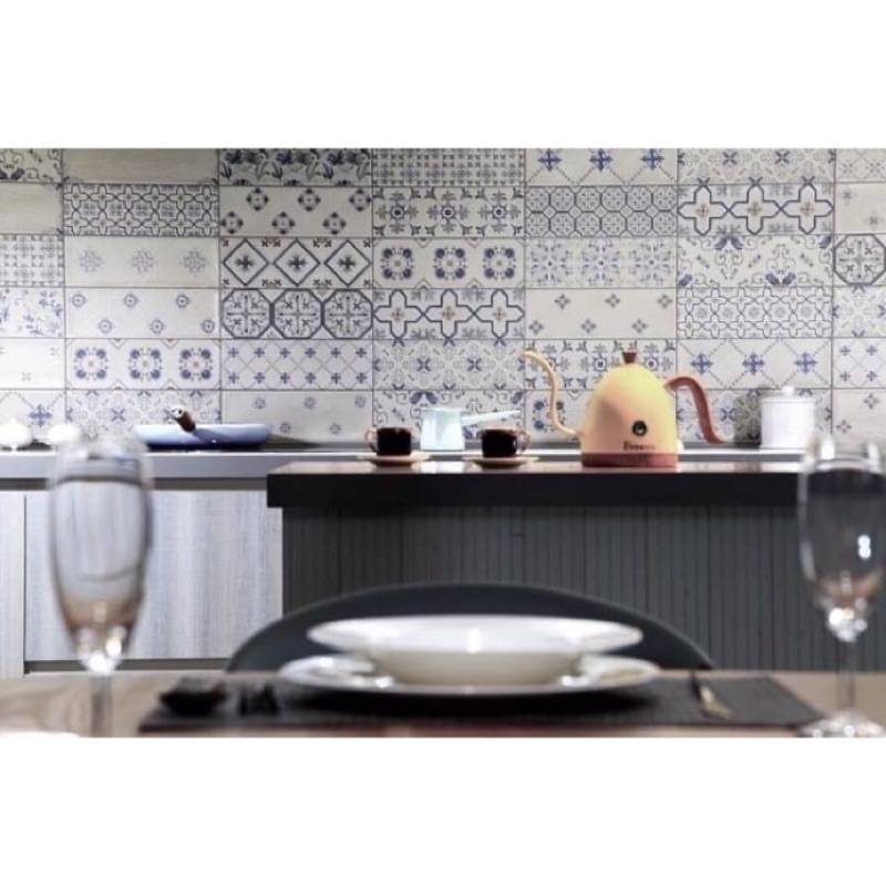 磁磚非壁紙11*33公分復古古典廚房浴室花磚 也有素磚搭配
